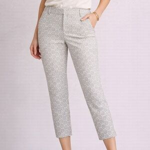 Slim Cropped Printed Pant 💙